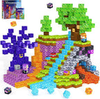 Magnetic Blocks, Kids Magnetic Building Cubes Toys for 3-13 Year Old Boys Girls, Montessori Sensory STEM Toddler Construction Toys Christmas Birthday Party Gifts.