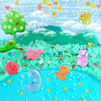 LAWOHO 6 Pack Dinosaurs Slime Kit for Kids - Cloud, Butter, Clear Slimes with Glow in The Dark Add-ins, Green & Blue Dino Slime, Super Soft and Non-Sticky, Birthday Party Favor for Boys & Girls