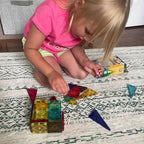 CreateOn Crayola Limited Edition Retro PIP Magnetic Tiles Set, Building Set for Kids, STEM Toys for Boys and Girls Ages 3 and Up, 14-Piece Set