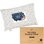 Mini Toddler Pillow with Pillowcase - 9x13 My Little Dreamy Travel Kids Pillow for Sleeping, Toddler Bed, Small, Tiny, Organic Cotton Pillowcase, Soft & Breathable, Kids 2-4 Years Old (Prairie)