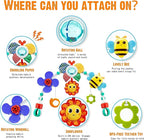 Adjustable Arch Bassinet Toys for Infant & Toddlers, Stroller Arch, Baby Crib Toys with Fascinating Hanging for Stimulating Baby’s Senses and Developing Motor Skills