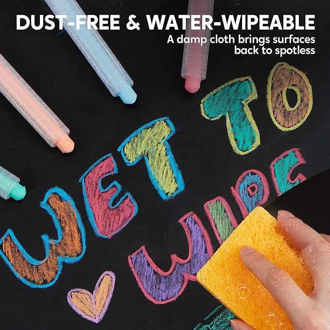 JOYIN 12 PCS Silky Crayon for Kids, Toddler Twistable Crayon, 12 Colors, Art Supplies, School Supplies, Kids Indoor Activities