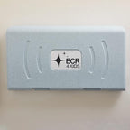 ECR4Kids Horizontal Wall-Mounted Changing Station, Baby Changer, Blue/Grey Speckled