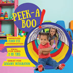 Kiddey Play Tunnel for Kids - Pop Up Tunnel Toys for Toddlers, Kids Multicolored Tunnel for Indoor/Outdoor Fun, Crawl & Play, Obstacle Course Great Gifts for Toddlers - Balls Not Included (2 Pk)