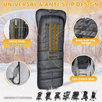 Orzbow Universal Stroller Bunting Bag with Extra Footmuff for Toddler, Kids, Warm Waterproof Stroller Blanket, Winter Cover, Baby Bunting Bag - Protect Babies from Cold Winds, Dark Grey