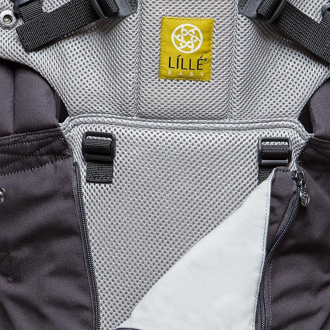 LÍLLÉbaby Complete All Seasons Ergonomic 6-in-1 Baby Carrier Infant to Toddler with Lumbar Support (7-45 Pounds), 360 Degree Baby Wearing & Multi-Position, Inward & Outward Facing (Charcoal & Silver)