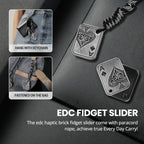 EDCFANS Fidget Sliders, Metal Fidget Toys Adults, Magnet Fidget Toys for Anxiety ADHD, EDC Fidgets Push Poker Card, Stress Relief Desk Toys for Office, Cool Gadgets Gifts for Teens Men