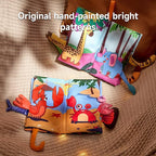 TUMAMA TK 3PCS Baby Books 0-6 Months, Soft Cloth Books for Babies Infants Toddler, Touch and Feel Crinkle Cloth Books 6 to 12 Months, Early Development Interactive Toys Gifts for Boys Girls