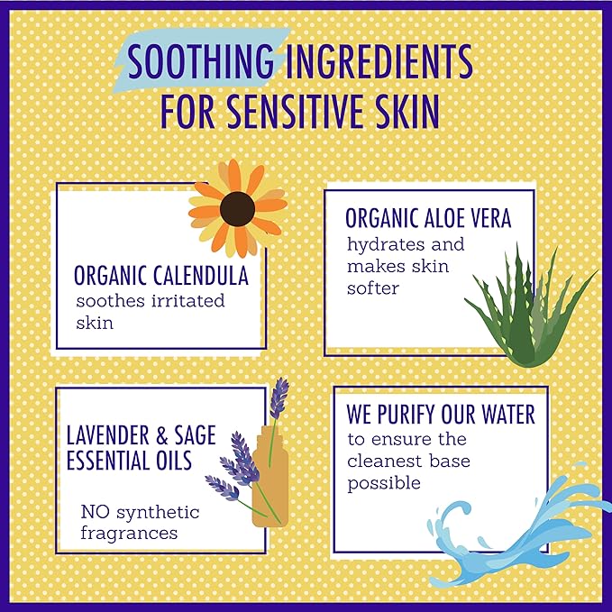 California Baby Calendula Baby Shampoo + Baby Wash | 100% Plant-Based | Soothing Lavender Body Wash Sensitive Skin | Hypoallergenic | 251 mL / 8.5 oz