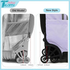 NEW TILAMI 18 inch Rolling Backpack for Kids – Waterproof, Stair-Climbing, Adjustable Handle, Variety of Colors & Patterns for School, Mood Map