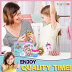 12 Pre-Cut Mini Treats Dessert Fun Kids Sewing Kit for Kids Ages 8-12 Children Beginners Sewing kit kid crafts Make Your Own Felt Pillow Plush Craft Kit Girls and Boys Art Craft Kits Learn to Sew Kit