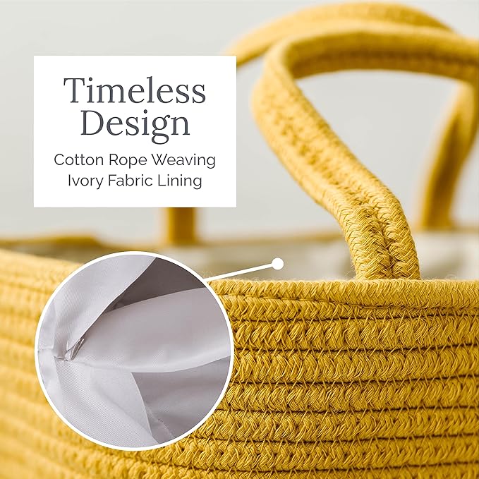 Natemia Diaper Caddy Organizer (Lily Pad) - Portable Rope Handles & 3 Compartments for Baby Items - Storage Basket for Newborn Essentials - Fits Spectra Breast Pump & Accessories - Registry Must Have