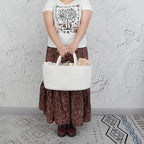 Diaper Caddy Organizer Cotton Rope Baby Basket Nursery Storage and Portable Tote Bag for Car Ideal Baby Shower Gifts and Registry Must-Have for Newborn Essentials Large striped