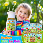 LINAYE 24 Sheets Insect Stickers with Jar Scenes, Make Your Own Bug Jar Stickers, Spring Crafts Activities for Kids Spring Party Decorations Supplies for Kids