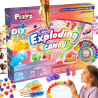 Playz Edible Exploding Candy Making Science Kit for Kids Ages 8-12 Years Old - Food Science Chemistry Kid Science Kit with 29 Experiments, Educational Science Kits for Boy & Girls