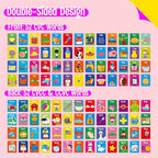 52 PCS Word Flashcards, 52 CVC Words & 52 CVCC, CCVC Words Double-Sided Cards with 2 Rings, Vocabulary Phonics Learning, Educational Tool for Preschool, Kindergarten, Toddlers