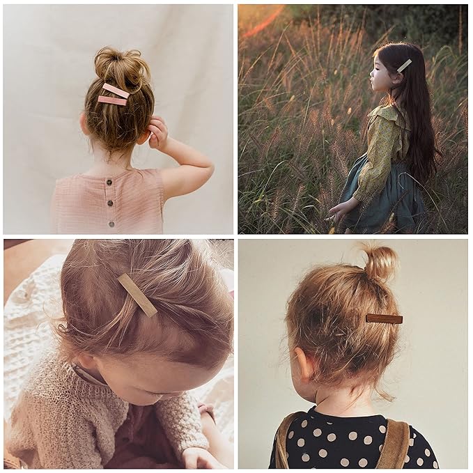 Hair Clips for Women and Girls,Assorted 40 pcs Flower Print and Netural Color Handmade Barrettes,Fully Lined Alligator Hair Accessories for All Age Gilrs Teens Kids by Fancy Clouds