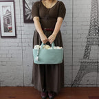 Diaper Caddy Organizer for Baby Cotton Rope Nursery Storage Bin Basket Portable Holder Tote Bag for Changing Table Car Travel Baby Shower Gifts Newborn Essentials Registry Must Haves Light Green