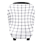 Baby Car Seat Cover Canopy and Nursing Cover Multi-Use Stretchy 5 in 1 Gift Ledger by Copper Pearl