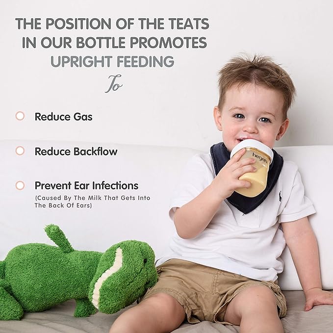 hegen Baby Bottles - Breastfeeding System with Basic Starter Kit and 11oz 2 Pack