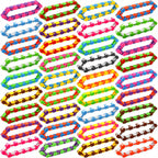 46 Pack 24 Links Wacky Tracks Snap and Click Fidget Toys,Fidget Snake Toy for Party Favors,Plastic Chains Finger Sensory Toys,Stress Relief Toys for Kids