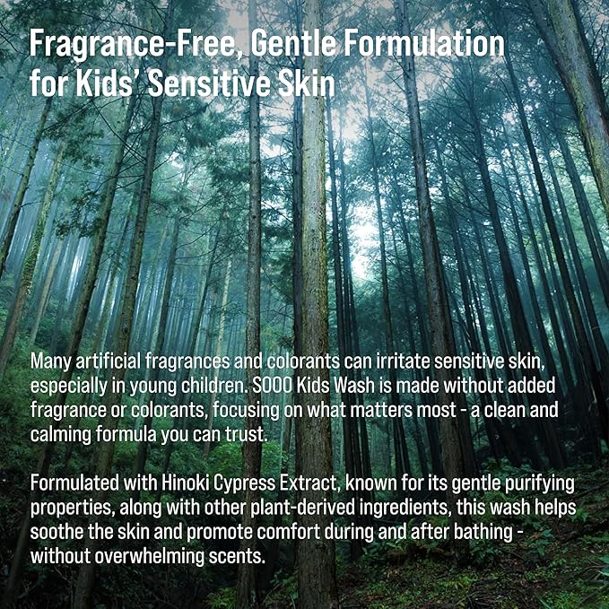 SOOO Kids Swimming Shampoo & Body Wash 2-in-1 Tear-Free Gentle Pool Care for Baby & Kids, Removes Chlorine & Salt After Swimming, Hydrating & Moisturizing Formula, Sulfate-Free, Paraben-Free 10.1oz