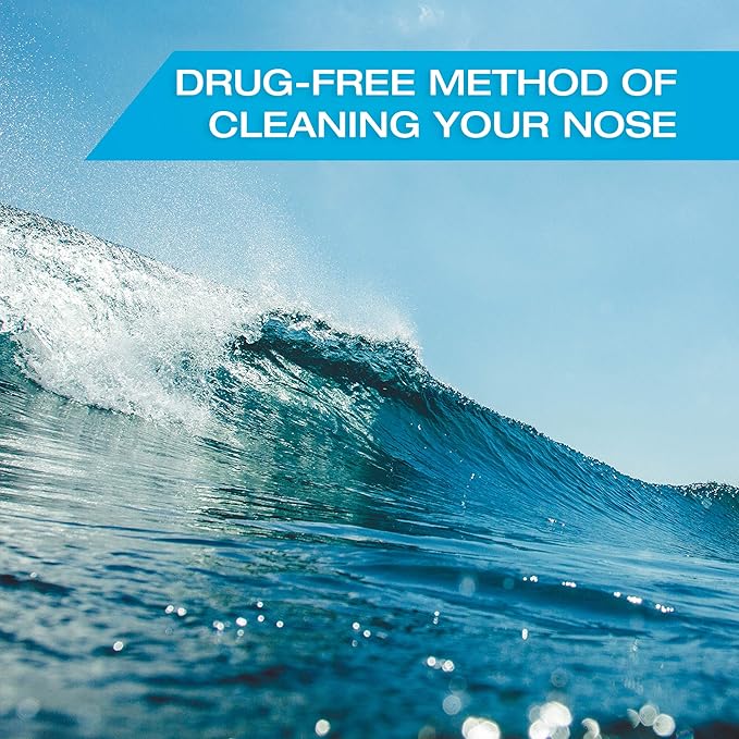 Nasal Irrigation System by Tilcare - Perfect Nasal Rinse Machine for Sinus & Allergy Relief - Electric Neti Pot for Nasal Irrigation to Cleanse Your Stuffy Nose - Comes with a Towel and 30 Salt Packs