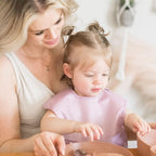 Tiny Twinkle Mess Proof Baby Bibs for Eating - Waterproof, Wipeable Bibs - Toddler Bibs - Travel Friendly - PFAS, PVC, BPA, Phthalate Free - Baby Food Bibs(5 Pack, Girl Spring)