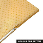 Compatible Baby Play Mat - PU Leather, Foam - Waterproof, Easy to Clean - Plush, High Density Foam - 1.5" Thick - 24" Wide - Colored, Beige - 10-Panel