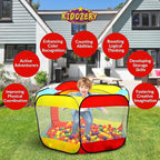 Kids Ball Pit Pop Up Large Tent for Toddlers - Indoor & Outdoor Gift Toys for Infants Girls & Boys, Baby Playpen with Zipper Storage Bag, BallPit Balls Not Included