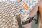 Beco Gemini Baby Carrier from Newborn to Toddler - Certified Ergonomic Newborn Baby Carrier for Infants and Children of 7-35 lbs - M Shape, Adjustable Seat, Breathable 3D Mesh (Cool Grey Geometric)
