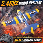 BEZGAR HQ089 RC Plane, Drones for Kids, 6-axis Gyro Remote Control Airplane, RC Helicopter, Easy Control for Beginners Toys with Colorful LED Navigation Lights