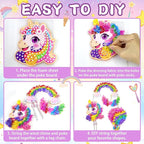 Alagoo Poke in Craft Unicorn DIY Kits - Arts and Crafts for Kids, Mess-Free Art Fun Craft Supplies, Creative Unicorn Birthday Decorations Craft Kits for Girls and Boys Ages 4 5 6 7 8 9
