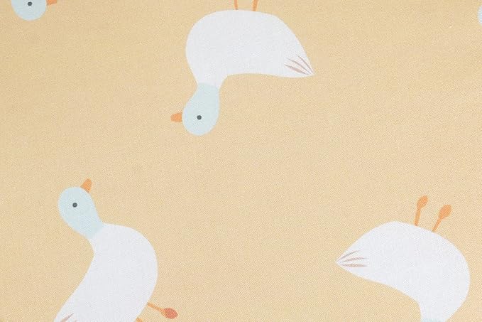 Pello Multi-use Luxe -Toddler Floor Pillow/Play Mat/Lounger (Yellow with Ducks, Light Blue Bottom)