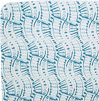 Crane Baby Soft Cotton Crib Mattress Sheet, Fitted Sheet for Cribs and Toddler Beds, Indigo Blue, 28”w x 52”h x 9”d