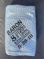 Personalized Baby Blanket Baby Quilt Monogrammed Blankets for Boys and Girls Embroidered Baby Gifts Birthdate