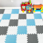 YIMINYUER® 25 Tiles (30cm×30cm×1cm Each Tile) Baby Soft Puzzle Play Mats, Kids Thick EVA Foam Floor, Toddlers & Children's Soft Interlocking Mat R01R07R12G301025
