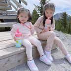 Zak Designs Harmony Disney Princess Kid Water Bottle for Travel or At Home, 14oz Recycled Stainless Steel is Leak-Proof When Closed and Vacuum Insulated (Ariel, Mulan, Moana, Cinderella)