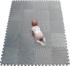 YIMINYUER® 20 Tiles (30cm×30cm×1cm Each Tile) Baby Soft Puzzle Play Mats, Kids Thick EVA Foam Floor, Toddlers & Children's Soft Interlocking Mat R12G301020