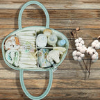 Large Baby Diaper Caddy Organizer for Girl Boy Rope Nursery Storage Bin Basket Portable Holder Tote Bag for Changing Table Car Travel Baby Shower Gifts Newborn Essentials Registry Must Have Green