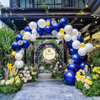 JOYIN 150 Pcs Royal Blue Balloons, Different Sizes 18 12 10 5 Inch Royal Blue Latex Balloon Arch Kit with Instruction for Birthday Party Graduation Wedding Holiday Decoration