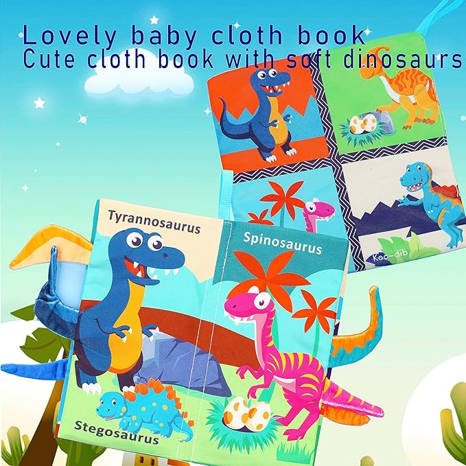 3 Pcs, Baby Books 0-6 Months, Crinkle Books for Babies, Touch and Feel Books for Infants, Infant Tummy Time Toys 0 6 9 Months, Sensory Toys for Babies, Baby Books