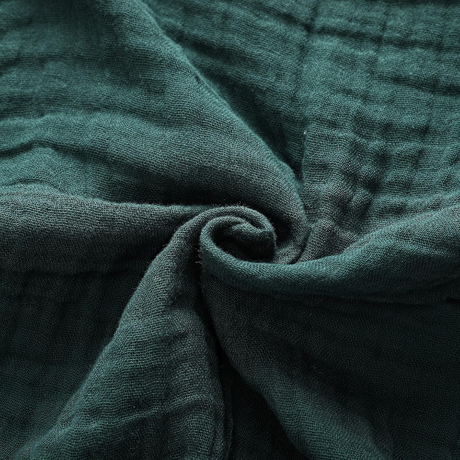 Baby Muslin Swaddle Blankets for Boys and Girls,4-Pack Breathable and Skin-Friendly,Wrap Soft Silky Cotton Muslin Swaddle Blankets/Atrovirens/Green/Apricot White/Grey…