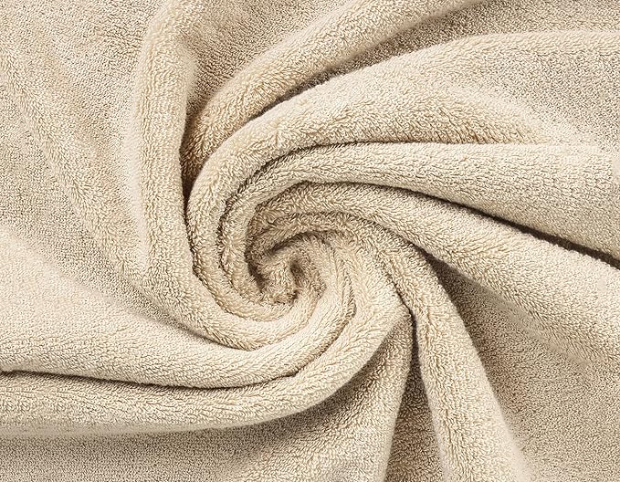 Delara Organic Cotton Luxuriously Plush Washcloths Pack of 6 | GOTS & Oeko-TEX Certified | Premium Quality Face Towels | Feather Touch Technology|650 GSM Long Staple|Soft, Quick Dry & Ultra-Absorbent